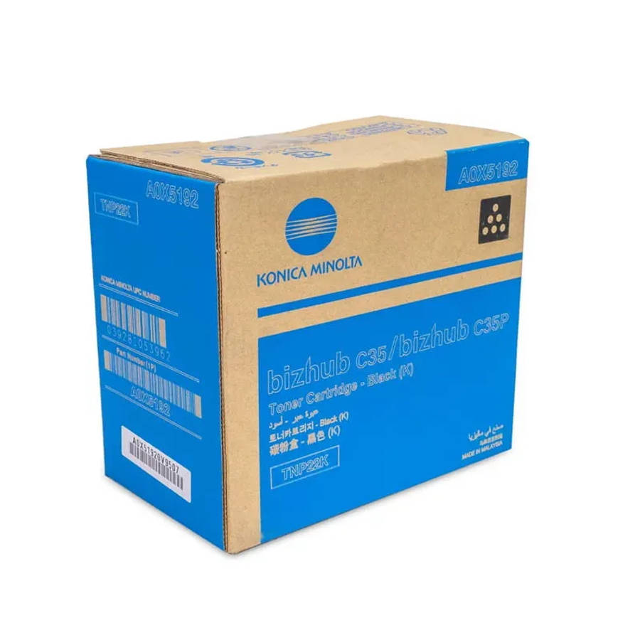 Konica Minolta TNP-22 Black Original Toner Cartridge - TNP22K