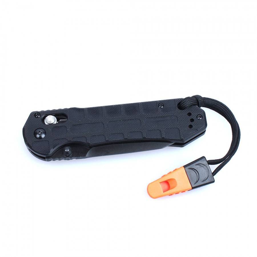 Ganzo G7453P-WS 440C Folding Knife G10 Handle 210mm EDC Tool with Whistle