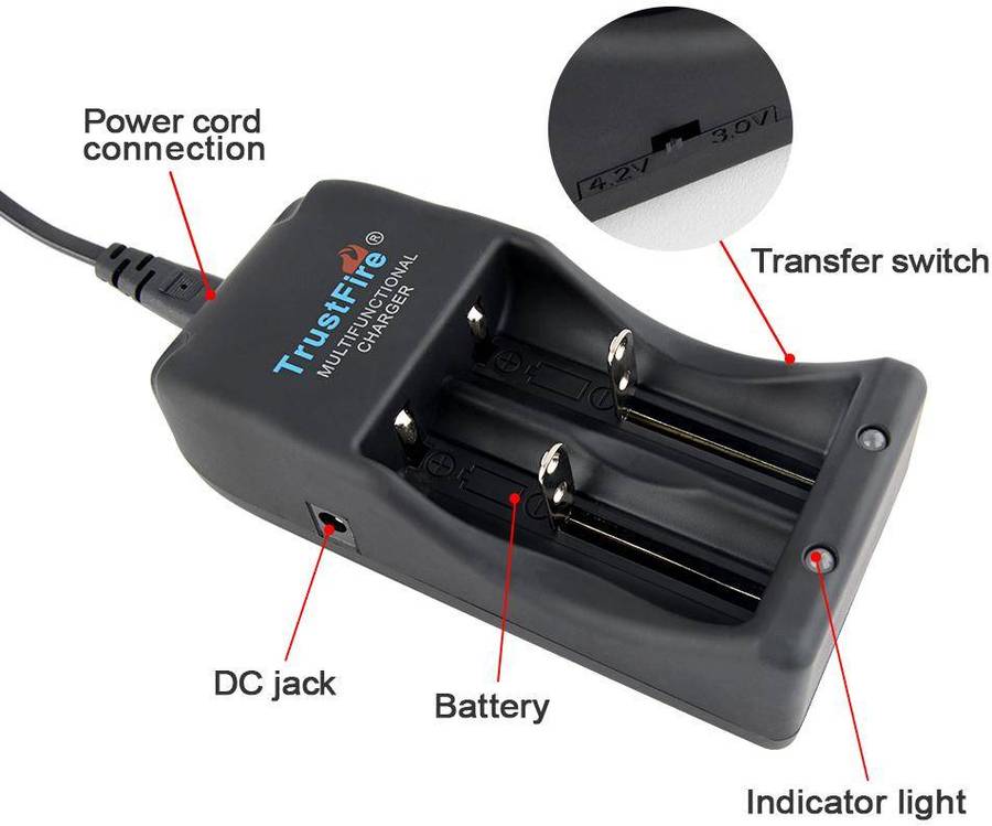 TrustFire TR-006 Charger for Li-Ion Batteries