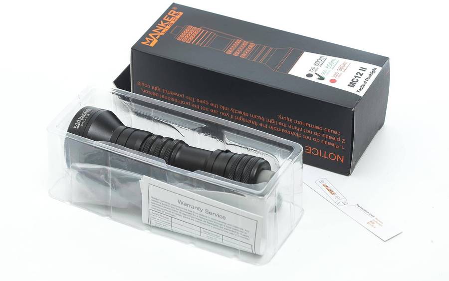 Manker MC12 II (red, Green or white beam)