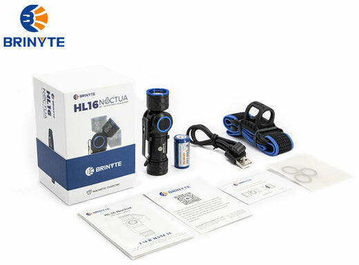 END OF RANGE Brinyte HL16 Noctua 520 Lumen 140m Throw Rechargeable Headlamp