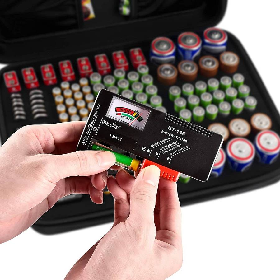 TorchSA Battery Organiser Holder for 66xAA 48xAAA 8xC 6xD 8x9V