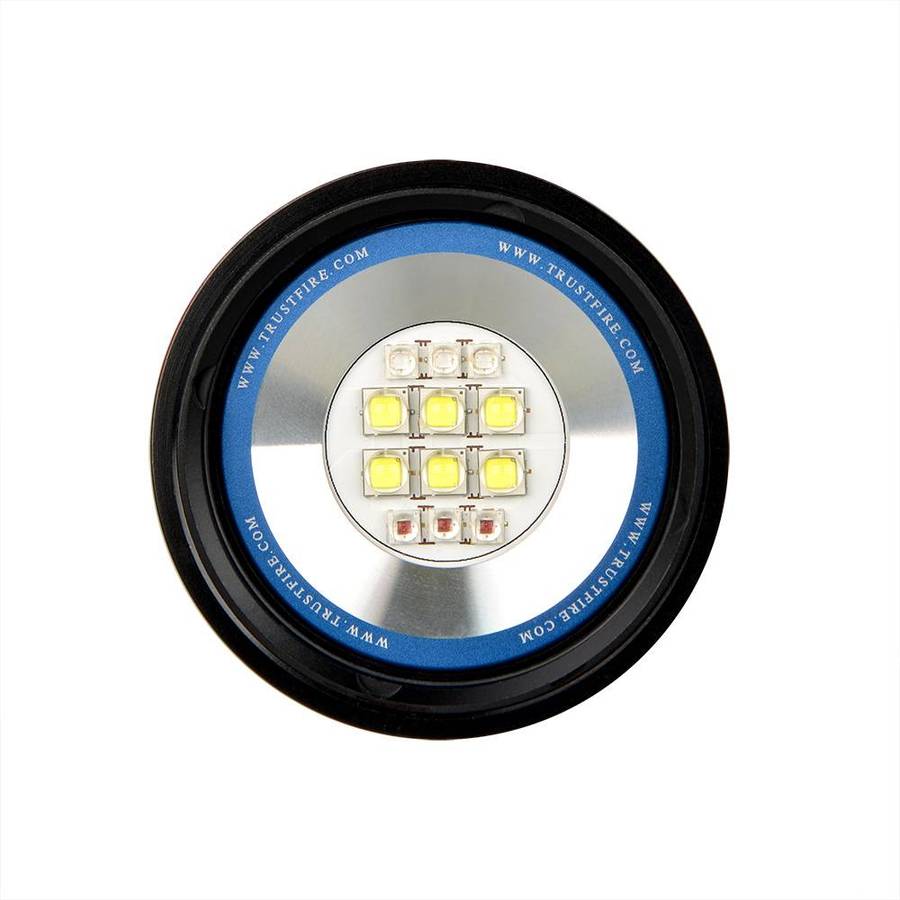 TrustFire DF50 Dive Light 6500 Lumen 105m Throw USB Rechargeable 70M Waterproof