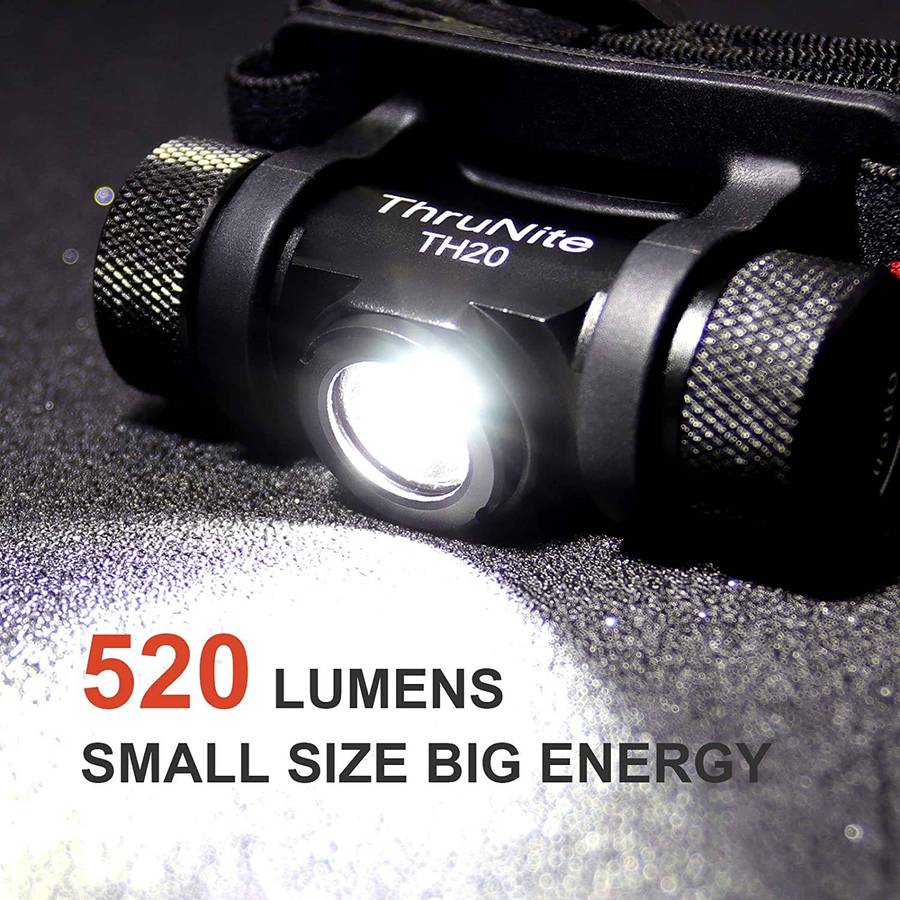 Thrunite TH20 520LM 67m Throw Rechargeable LED Headlamp