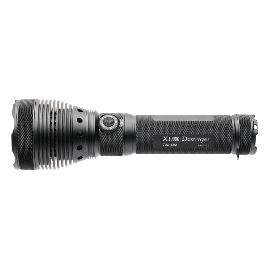Powertac Destroyer X10K G2 9500LM 1400m Search Flashlight