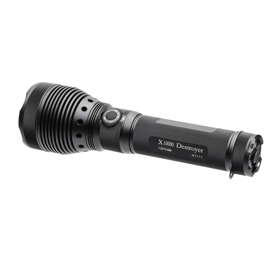 Powertac Destroyer X10K G2 9500LM 1400m Search Flashlight