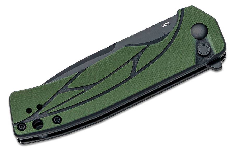 Olight Mettle Green Oknife 3.24-Inch 154CM Folding Knife for EDC