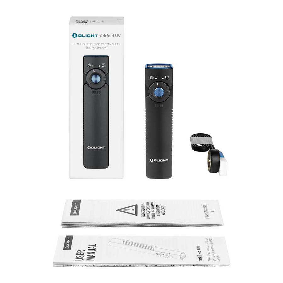 Olight Arkfeld UV 1000LM 101m Throw EDC Flashlight 365nm UV