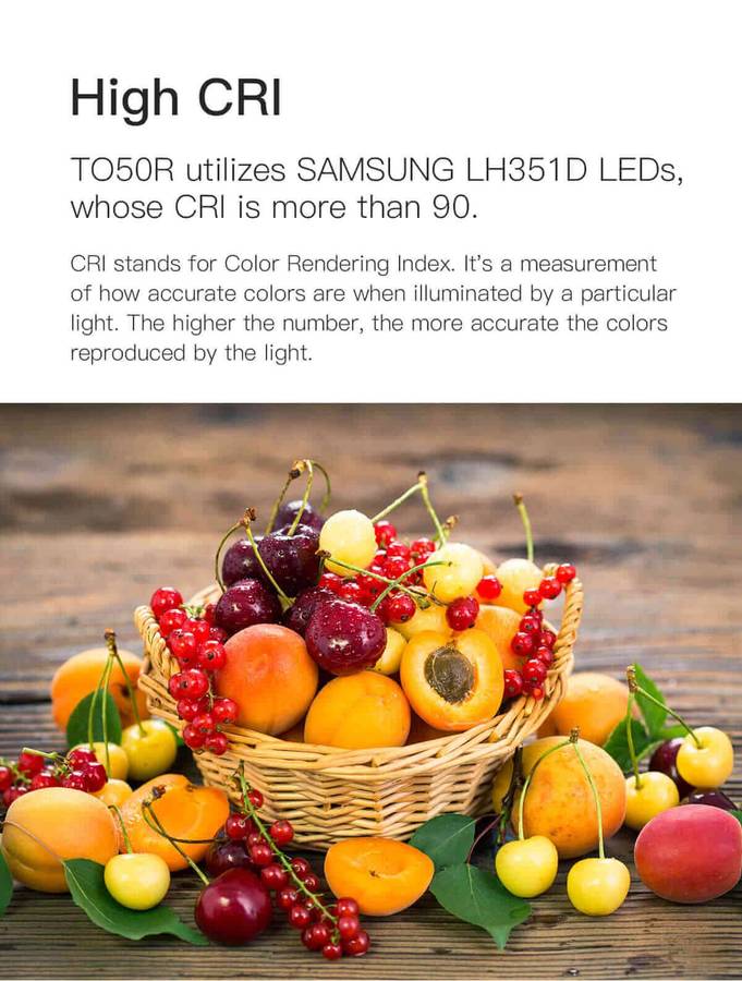 WUBEN TO50R 2800lm 146m High CRI EDC Flashlight