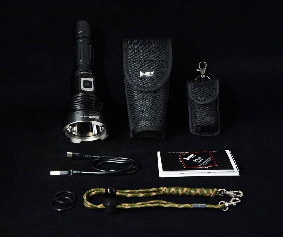 WUBEN T102 Pro 3500 Lumen 500m Throw Rechargeable Tactical Flashlight