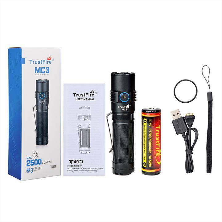 TrustFire MC3 2500 Lumens Tactical Flashlight with 360m Throw