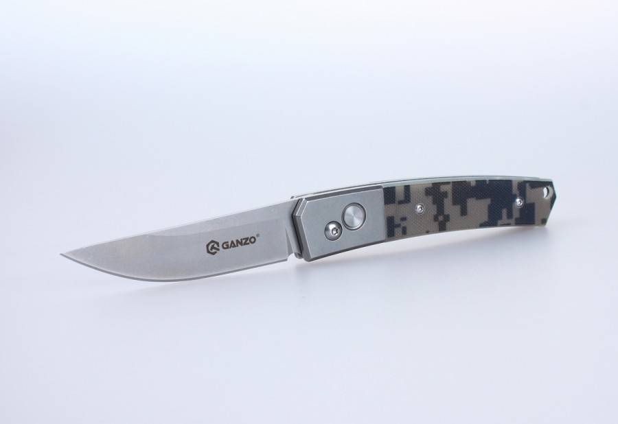 Ganzo G7362 440C Folding Knife G10 Handle 195mm EDC Tool Black Green Camo