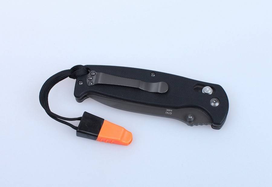 Ganzo G7413-WS 440C Folding Knife G10 Handle 205mm EDC Tool with Whistle