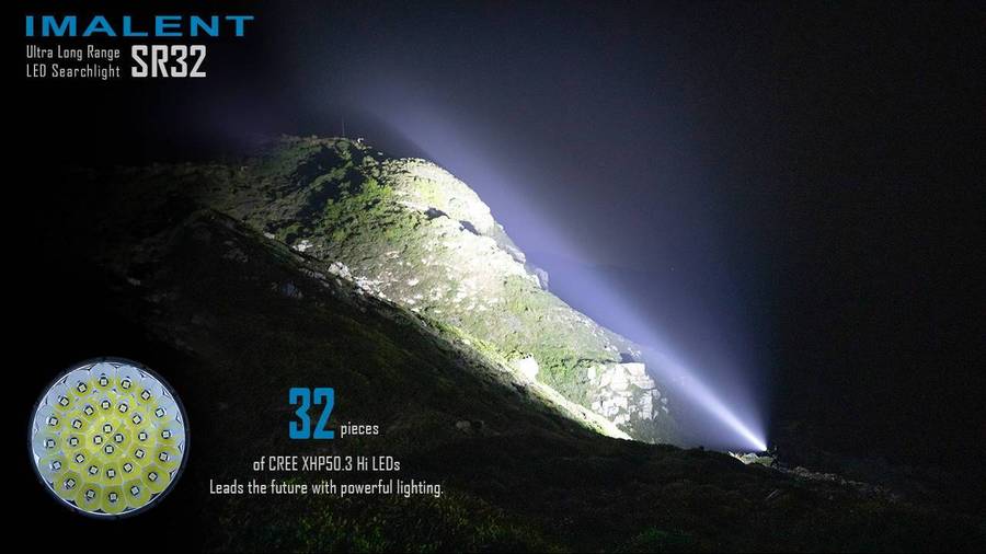 Imalent SR32 120000LM 2080m Throw Rechargeable Tactical Flashlight