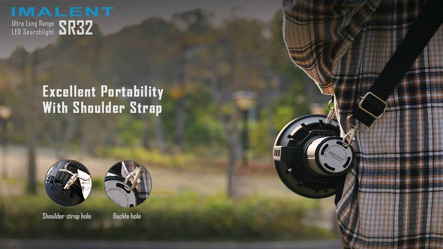 Imalent SR32 120000LM 2080m Throw Rechargeable Tactical Flashlight