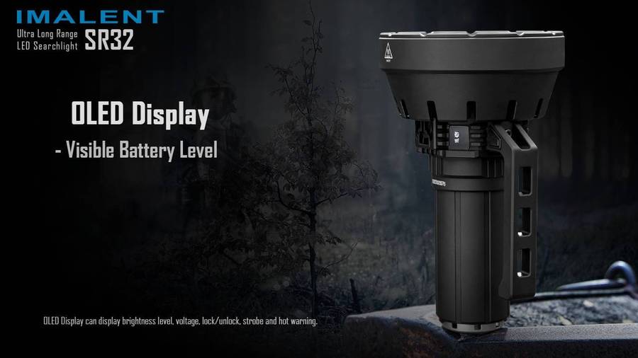 Imalent SR32 120000LM 2080m Throw Rechargeable Tactical Flashlight