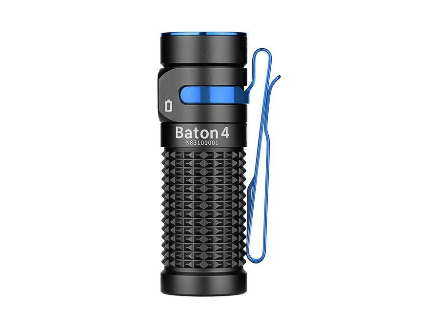 Olight Baton 4 Rechargeable LED Flashlight 1300 Lumens 170m Black