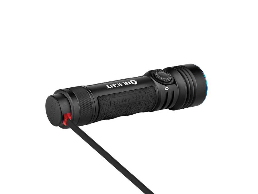 Olight Seeker 4 Pro Rechargeable LED Flashlight - 4600 Lumens - Cool White - Includes 1 x 21700
