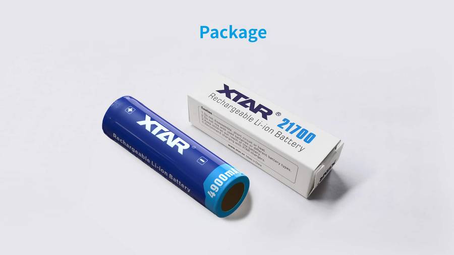 XTAR 21700 4900mAh 10A Battery
