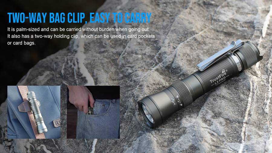 TrustFire L2PRO 1100 Lumens Tactical Flashlight with 242m Throw