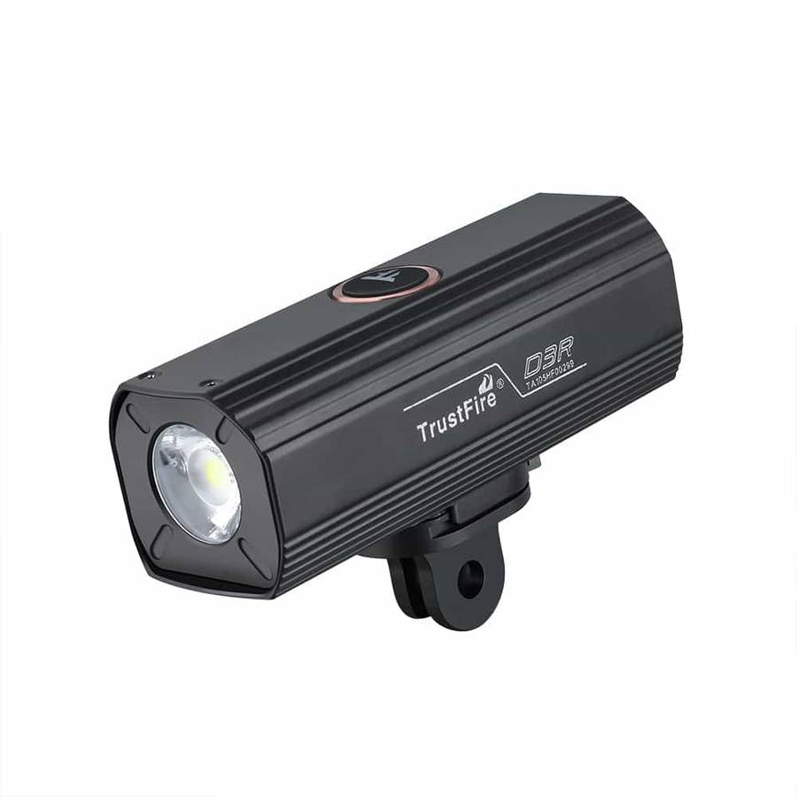 TrustFire D3R Cycling Light - 1350 Lumens, 110m Throw, Rechargeable Bike Headlight