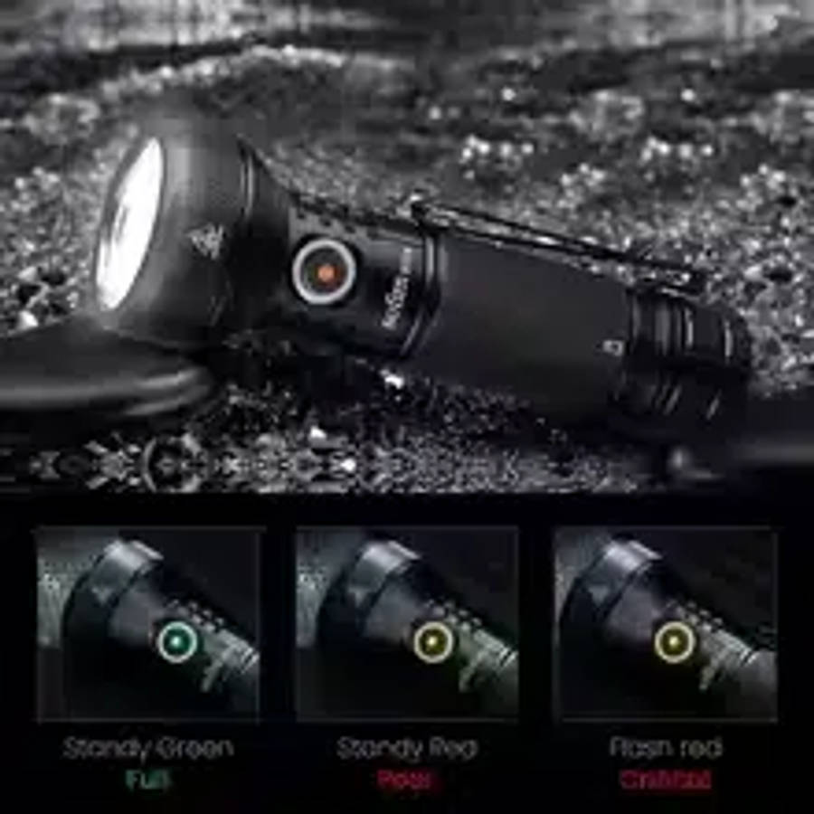 Sofirn IF22A 2100 Lumen 697m Throw Rechargeable Flashlight with 21700 Battery