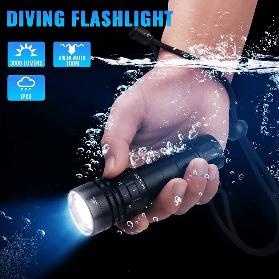 Sofirn SD05 3000 Lumen 270m Throw Rechargeable Diving Flashlight with 21700 Battery