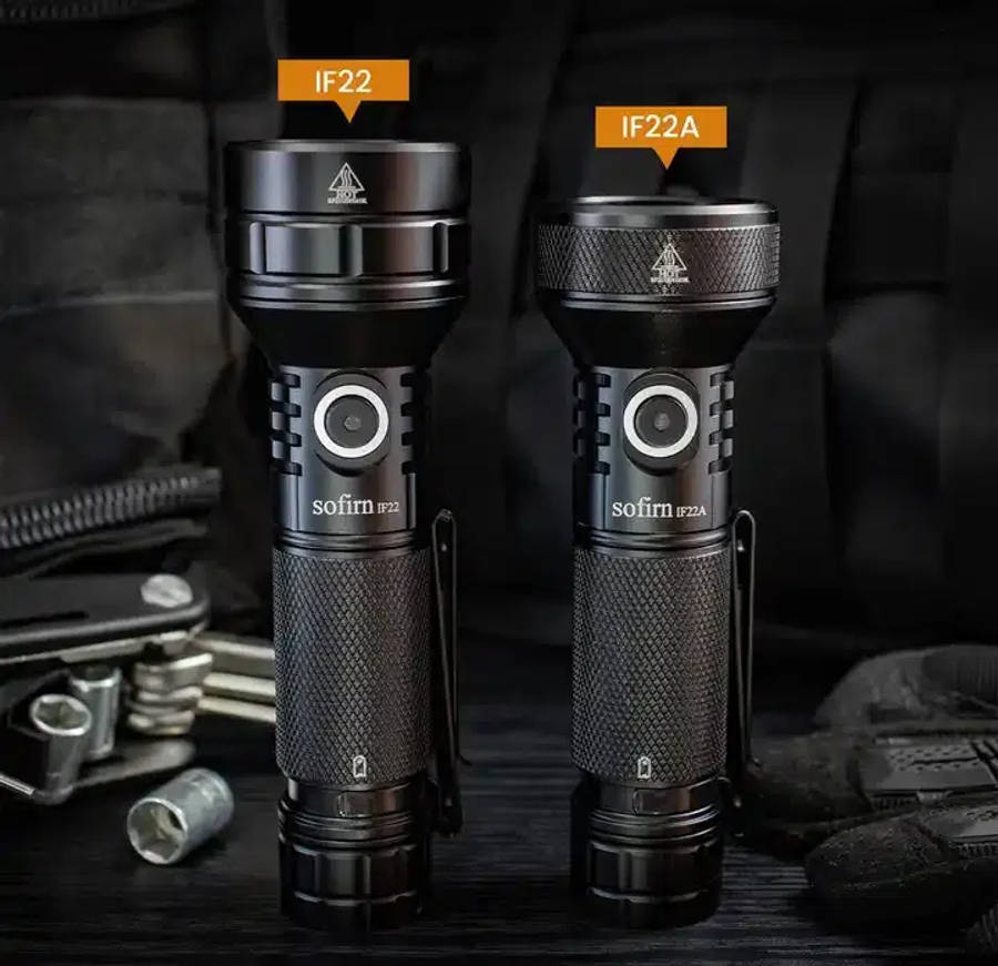 Sofirn IF22A 2100 Lumen 697m Throw Rechargeable Flashlight with 21700 Battery