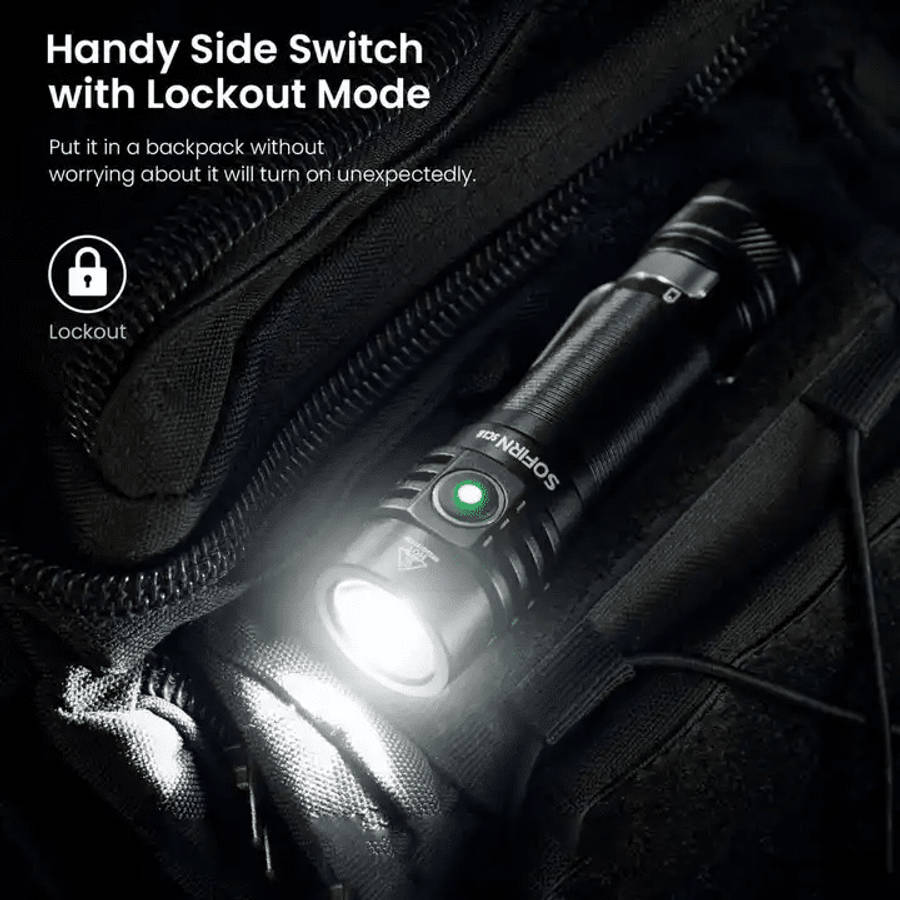 Sofirn SC18 1800 Lumen 217m Throw Rechargeable EDC Flashlight