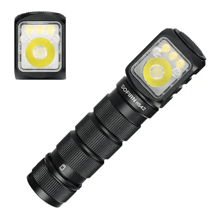 Sofirn HS42 2100 Lumen 176m Throw Rechargeable Headlamp with 18650 Battery