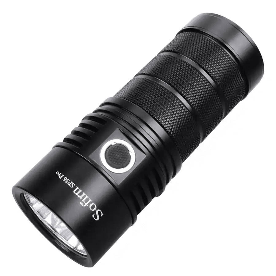 Sofirn SP36 Pro 8000 Lumen 450m Throw Rechargeable Flashlight with 3x 18650 Batteries
