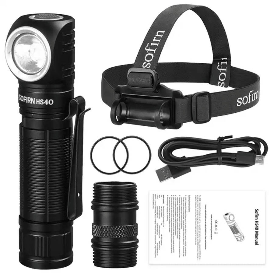 Sofirn HS40 2000 Lumen 175m Throw Rechargeable Headlamp with 18650 Battery