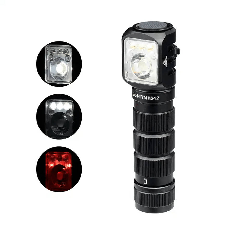 Sofirn HS42 2100 Lumen 176m Throw Rechargeable Headlamp with 18650 Battery