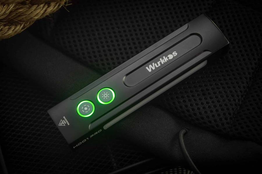 Wurkkos HD01 Pro 1200 Lumen 157m Throw Rechargeable EDC Flashlight with Built-in Battery