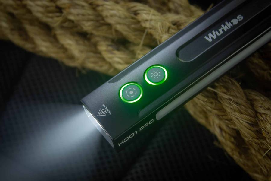 Wurkkos HD01 Pro 1200 Lumen 157m Throw Rechargeable EDC Flashlight with Built-in Battery
