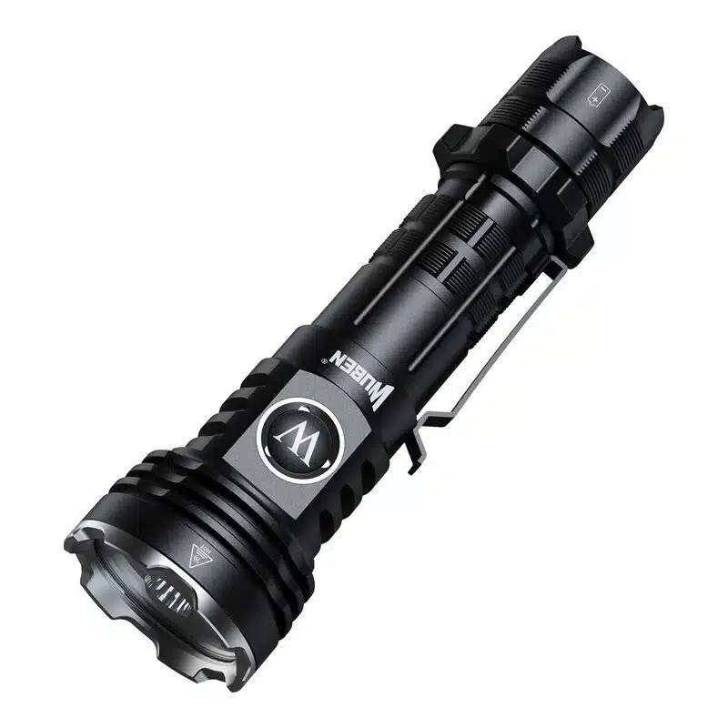 Wuben T600 1400 Lumen 600m Throw Rechargeable LED Tactical Flashlight with 18650 Battery