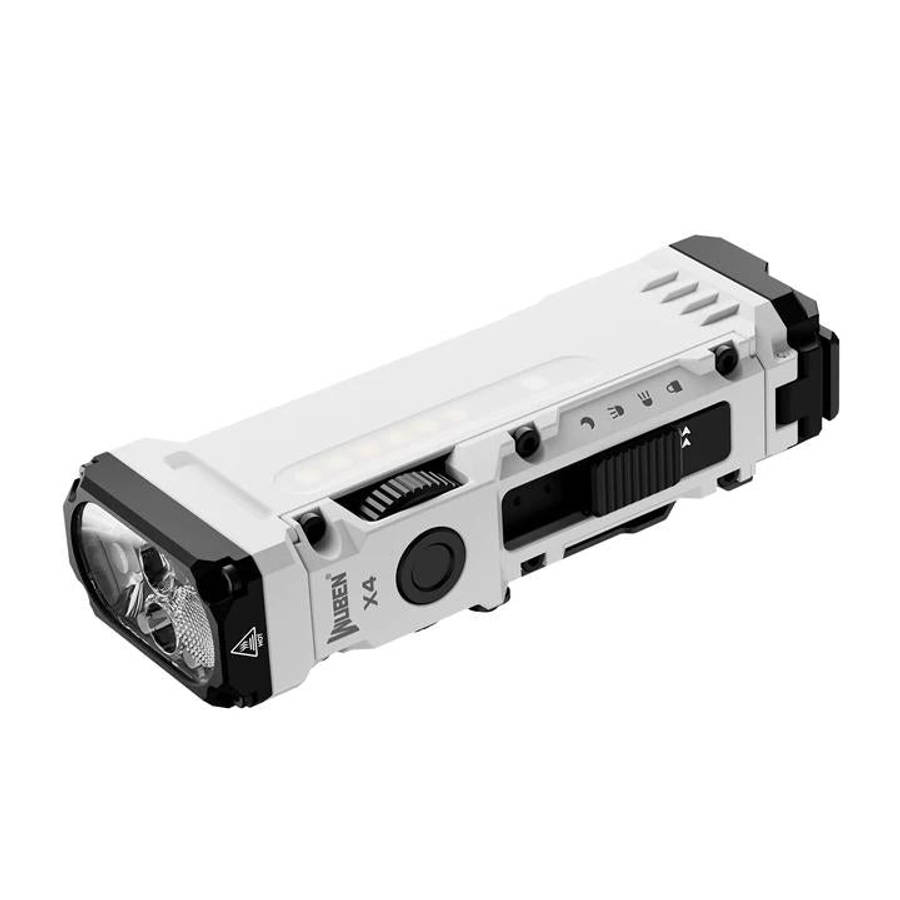 Wuben X4 1500 Lumen 205m Throw Rechargeable LED EDC Flashlight with RGB Side Light