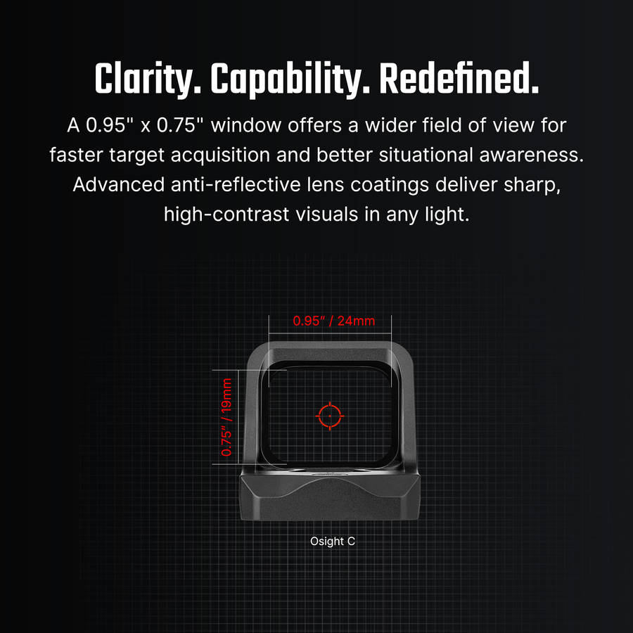 Olight Osight C 3 MOA Red or Green Dot Sight with RMR Footprint