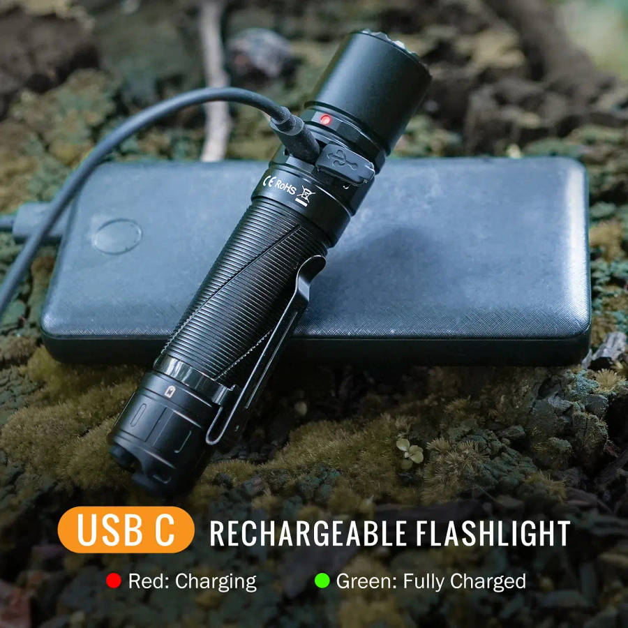 Sofirn SK30 3000 Lumen 392m Throw Rechargeable LED Flashlight