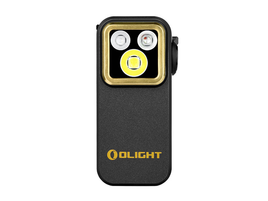 Olight Oclip Pro S 600 Lumens Compact Clip-On EDC Flashlight with White, RGB & 365nm UV Light