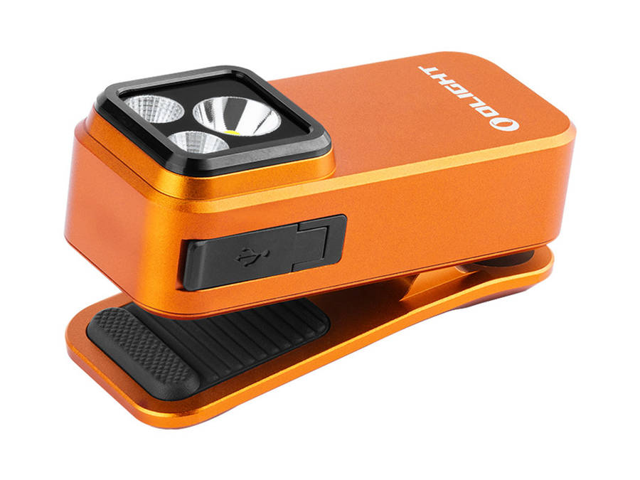 Olight Oclip Pro S 600 Lumens Compact Clip-On EDC Flashlight with White, RGB & 365nm UV Light