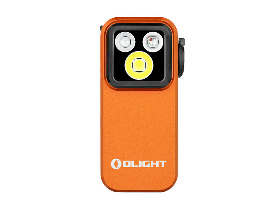 Olight Oclip Pro S 600 Lumens Compact Clip-On EDC Flashlight with White, RGB & 365nm UV Light