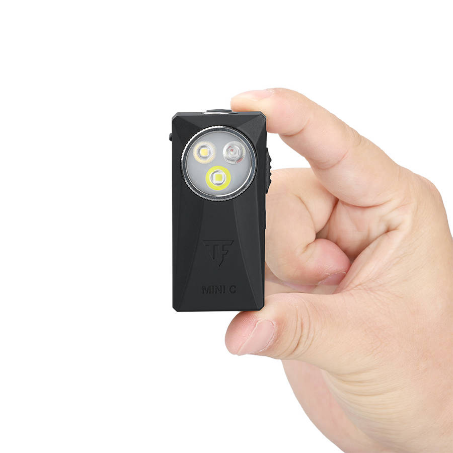 Trustfire Mini C 800lm, 80m Multifunctional Clip-On EDC Flashlight  White Spot, High-CRI Flood...