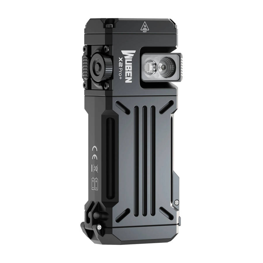 Wuben X2 Pro+ 1500 Lumens Magnetic EDC Tactical Flashlight  Dual Beam with Type-C Charging