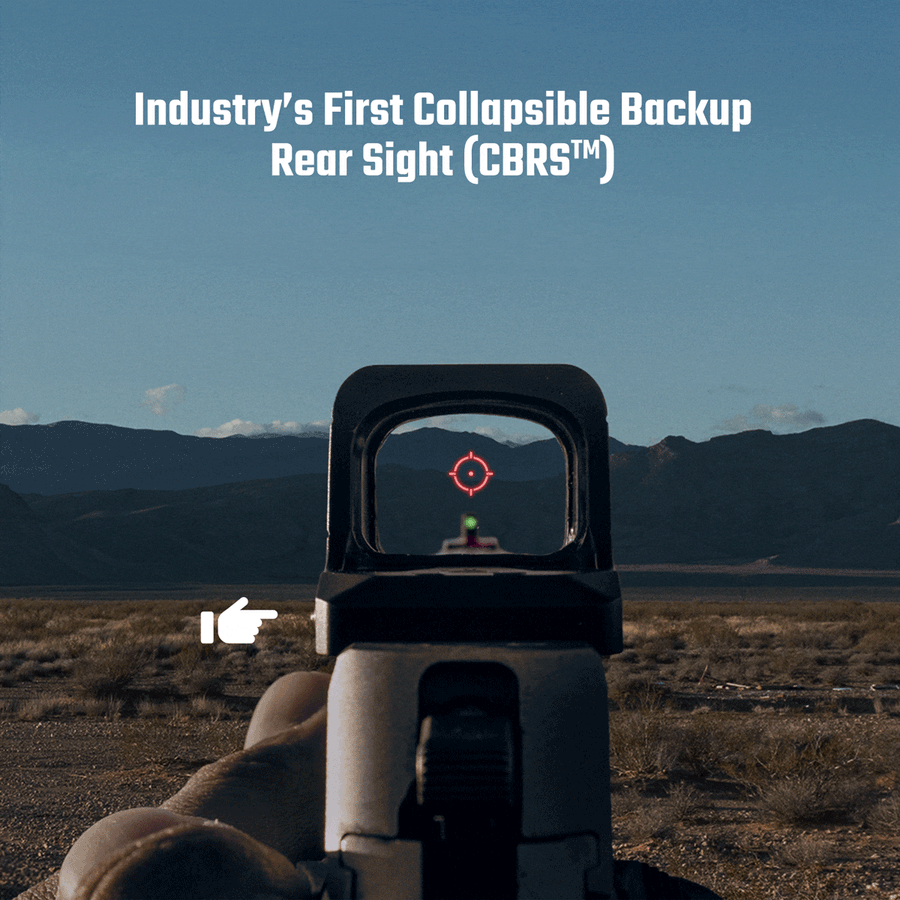 Osight XE AMRS Enclosed Red Dot Sight  2/6+32 MOA Multi-Reticle, Side-Loading Battery, RMR Foo...