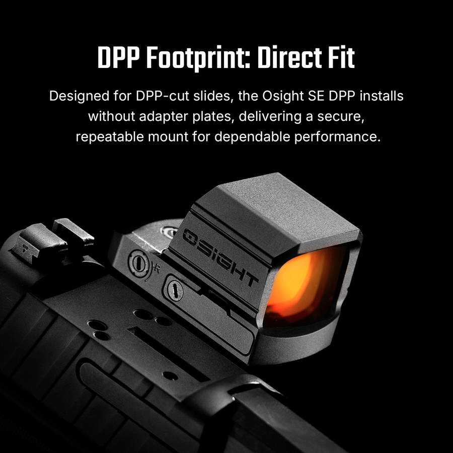 Osight SE DPP Enclosed Red Dot  2 MOA Dot & 32 MOA Circle, DPP Footprint, 23 × 18 mm Window