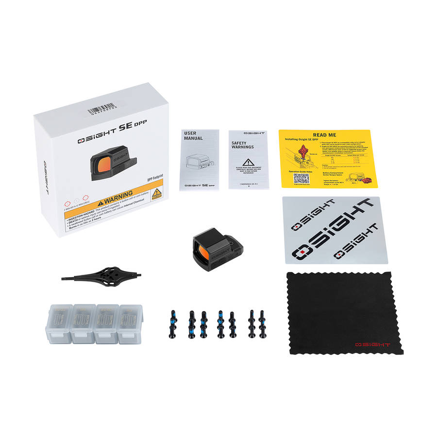 Osight SE DPP Enclosed Red Dot  2 MOA Dot & 32 MOA Circle, DPP Footprint, 23 × 18 mm Window