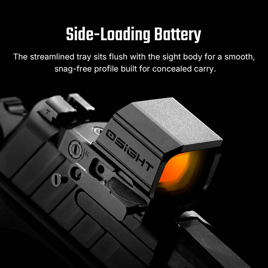 Osight SE DPP Enclosed Red Dot  2 MOA Dot & 32 MOA Circle, DPP Footprint, 23 × 18 mm Window