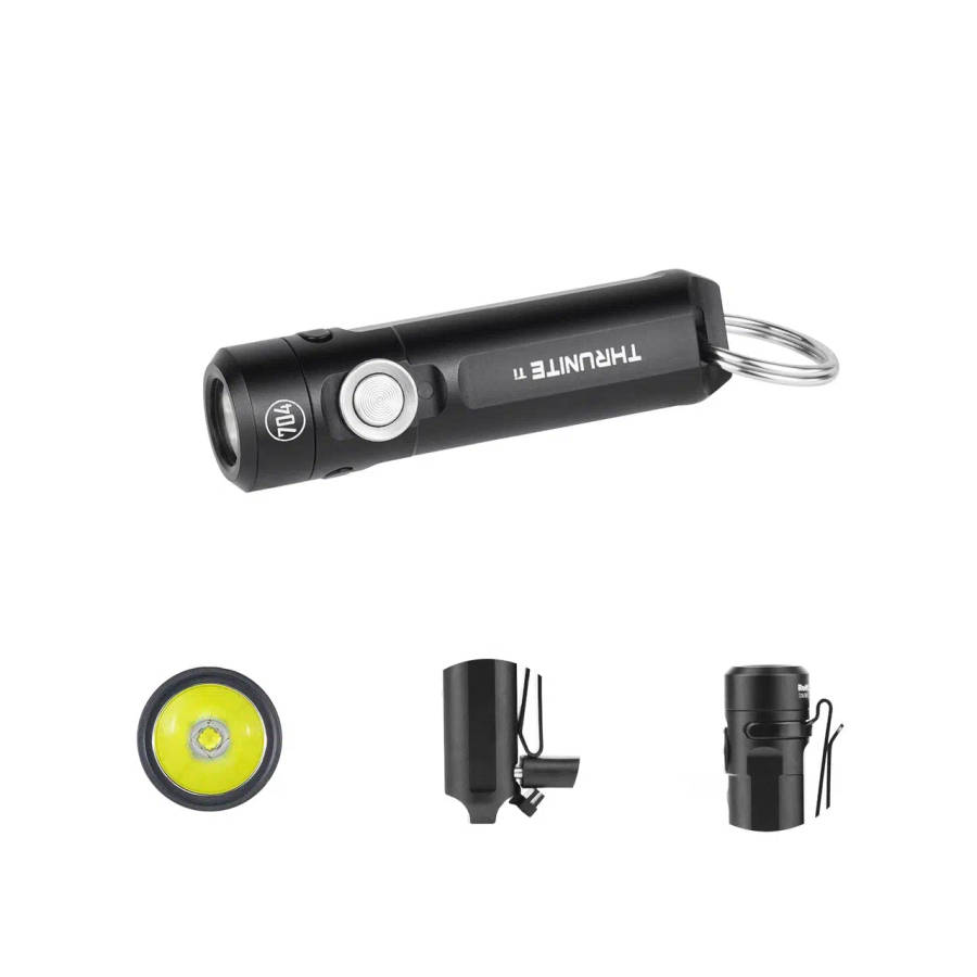 ThruNite Ti Keychain Light  650 Lumens, 105 m, USB-C, Magnetic Tail, Clip