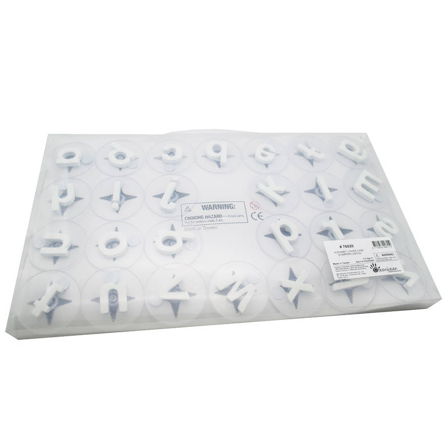EDX Education - Paint Stamp Alphabet LOWER CASE 26pc- Damaged Packaging